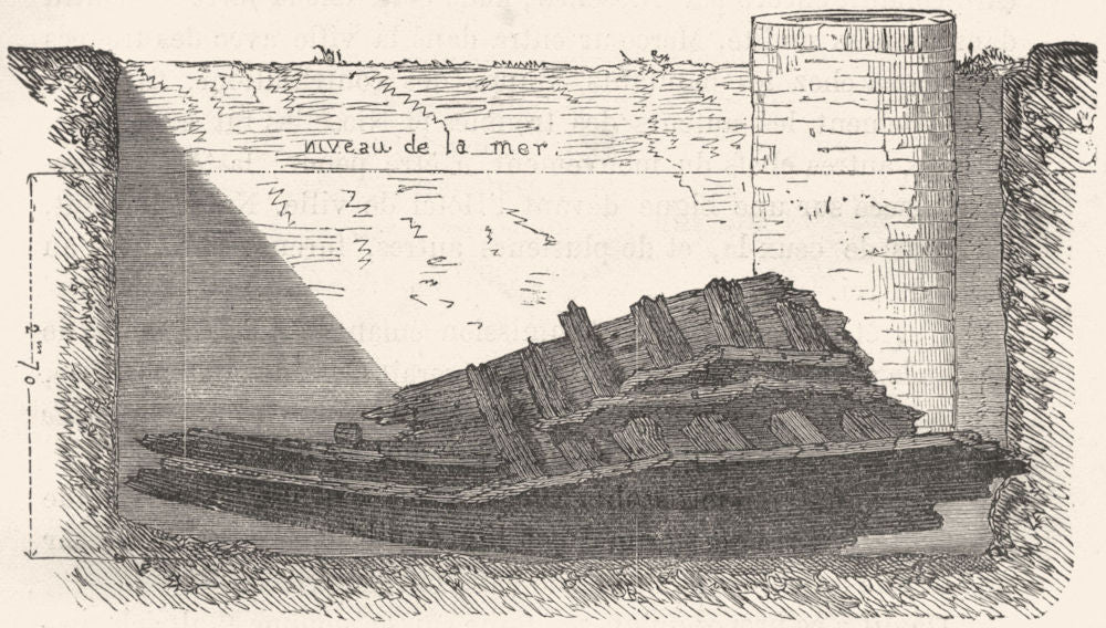 BOUCHES-RHÔNE. Marseille. Navire antique-Actuellement musee Chateau Borely 1880